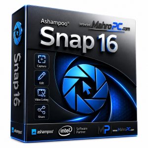 Ashampoo Snap 16.0.9 floating capture bar with four mode icons visible on a Windows 11 desktop