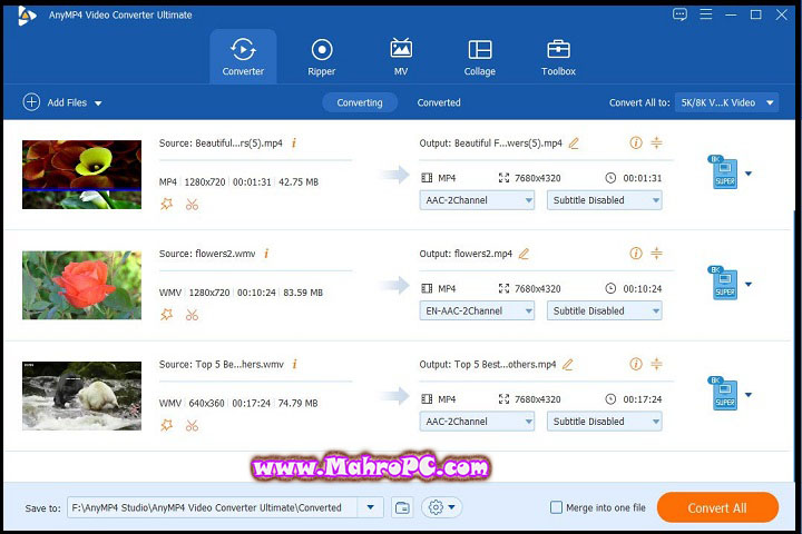 Any MP4 Video Converter Ultimate : Version 8.5.60 (x64) - (PC Software) With Patch 