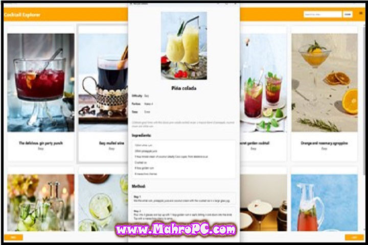 Cocktail Recipes Pro : Version 2.0.0 Free